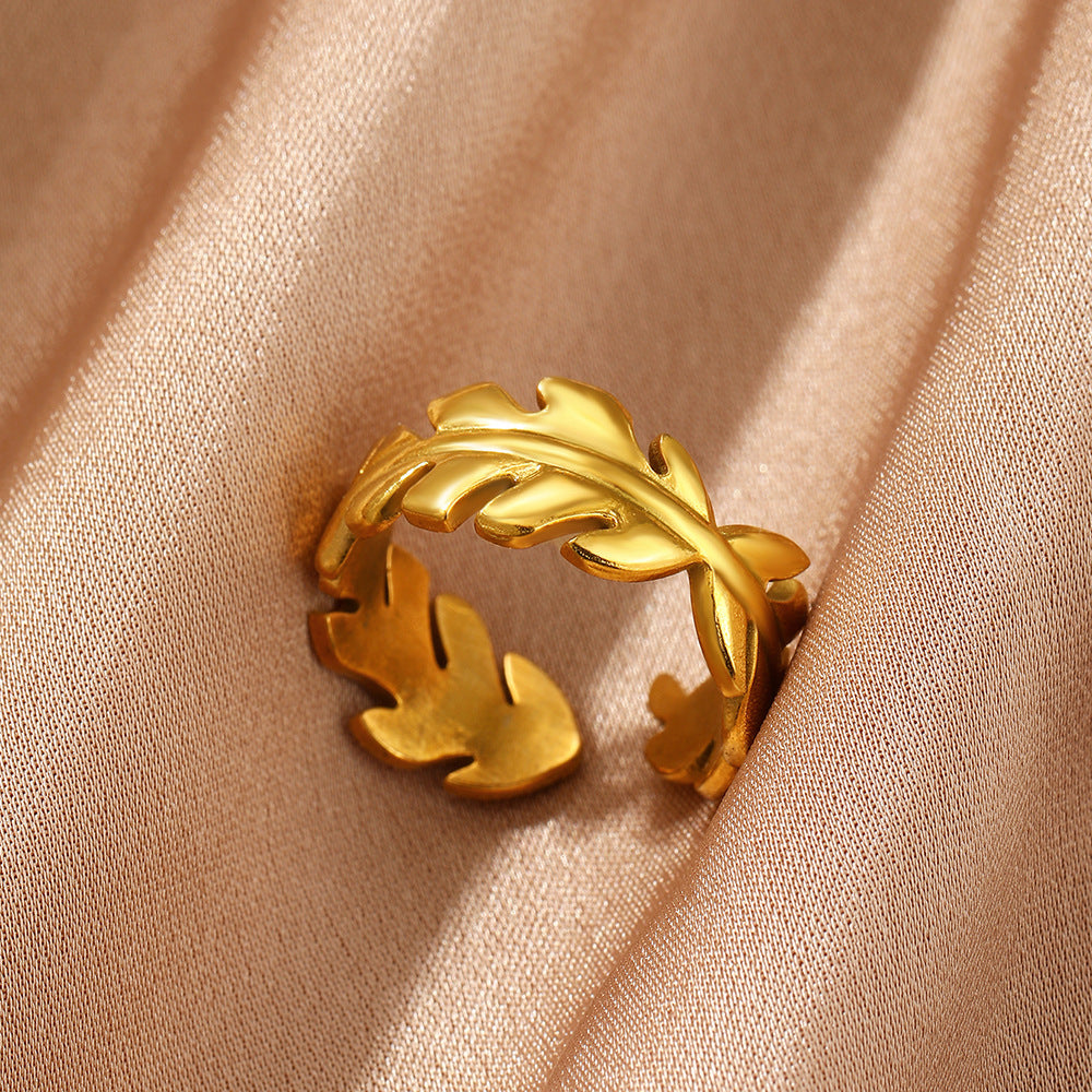 Female Personality Curved Niche Normcore Bag Geometric Ring