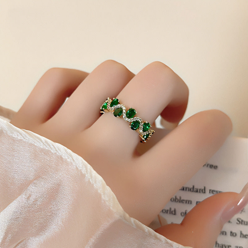 Oval Opening Design Minimalist Fashion All-match Ring Ring