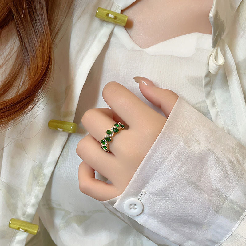Oval Opening Design Minimalist Fashion All-match Ring Ring