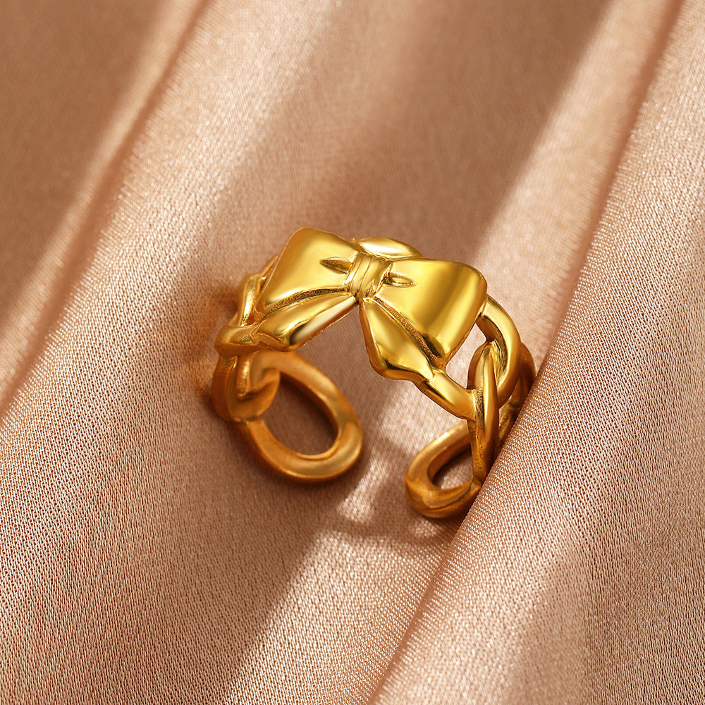 Female Personality Curved Niche Normcore Bag Geometric Ring