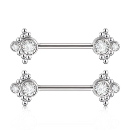 Stainless Steel Pin Adhesive Nail Butterfly Colorful Crystals