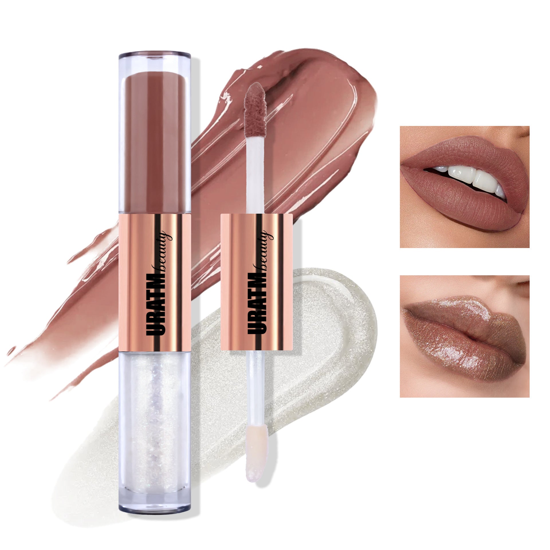 Matte No Stain On Cup Long Lasting And Does Not Fade Double-headed Lip Lacquer
