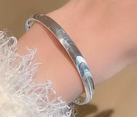 Brushed Shiny Cat Eye Bracelet Female Solid Fashion