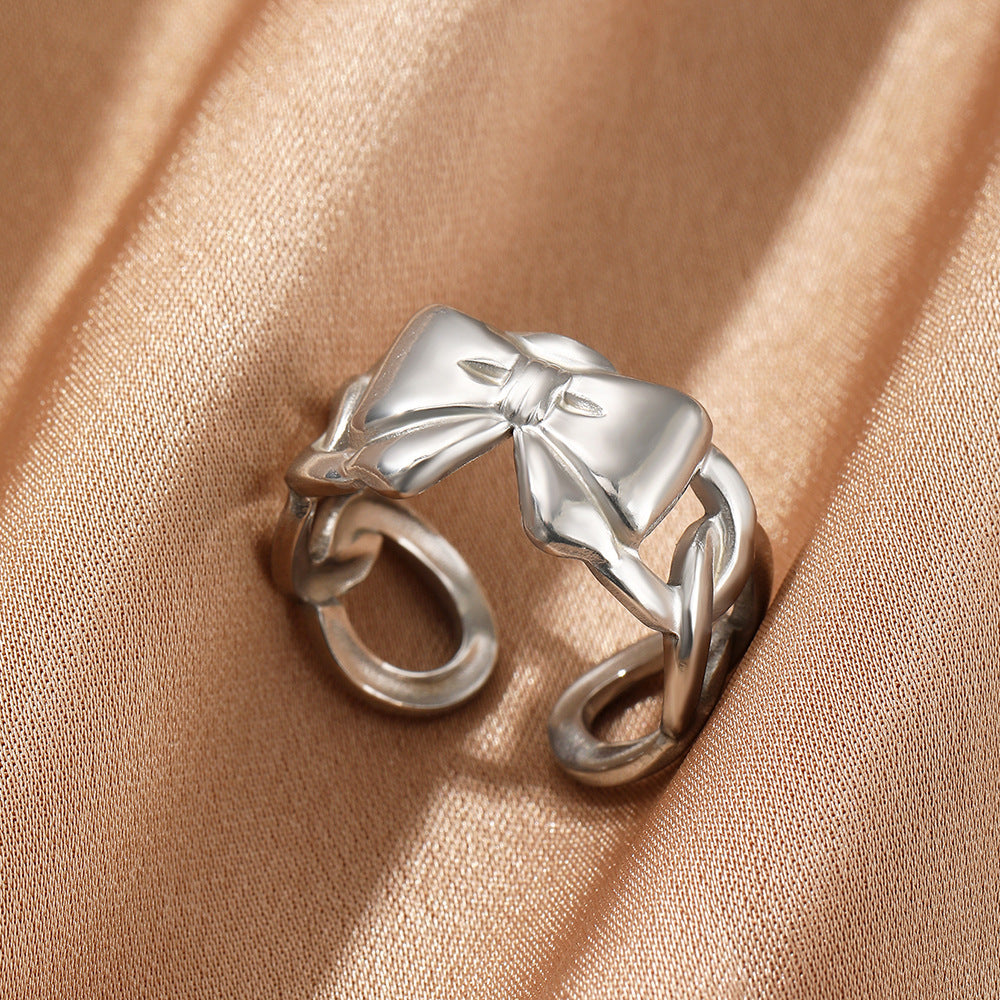 Female Personality Curved Niche Normcore Bag Geometric Ring