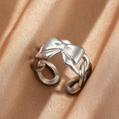 Female Personality Curved Niche Normcore Bag Geometric Ring
