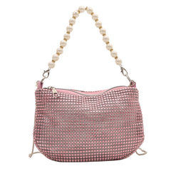 Pearl Special Imitation Diamond Handbag Shoulder Bag Women's Bag