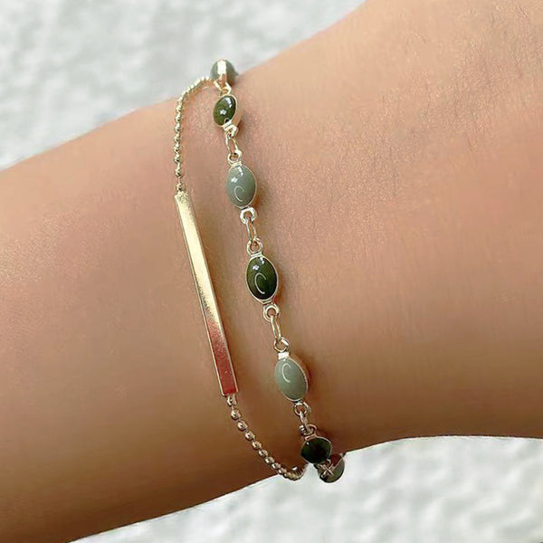 French Retro Double-layer Bracelet For Women