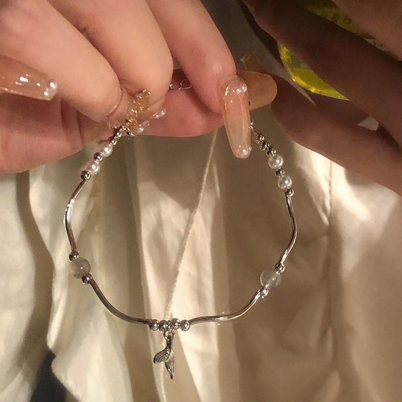 Pearl Fishtail Bracelet Light Luxury Female Summer Sweet