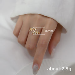 Leaf Ring Women's Stylish Adjustable Ring