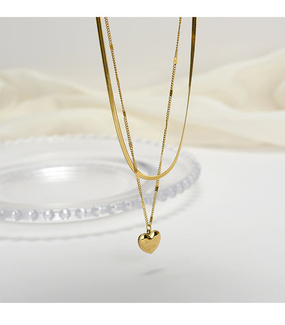 Letter LOVE Double-layer Necklace For Women