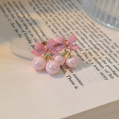 Fashion Sphere Super Sweet Earrings Bow