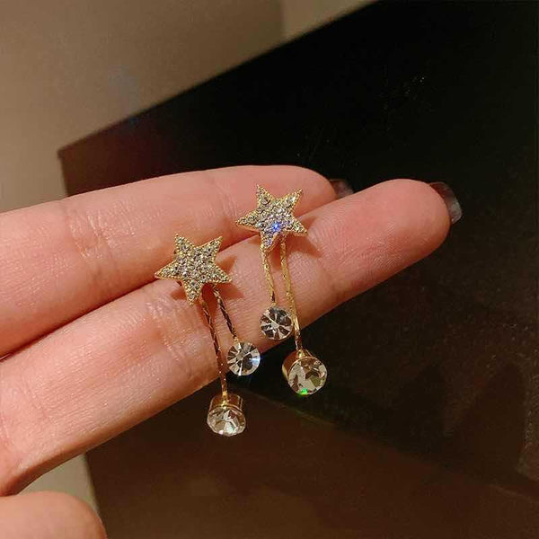 Bow Tassel Fashionable And Sweet Style Earrings For Women