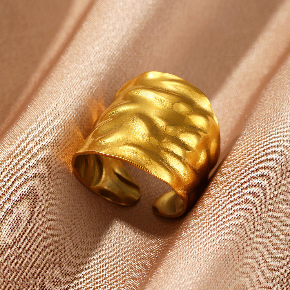 Female Personality Curved Niche Normcore Bag Geometric Ring