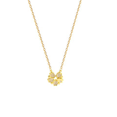 Non-fading Titanium Steel Dual-wear Love Clover Necklace