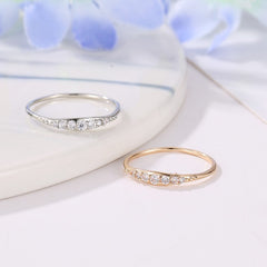 Fashion Simple Zircon Couple Diamond Ring Fashion