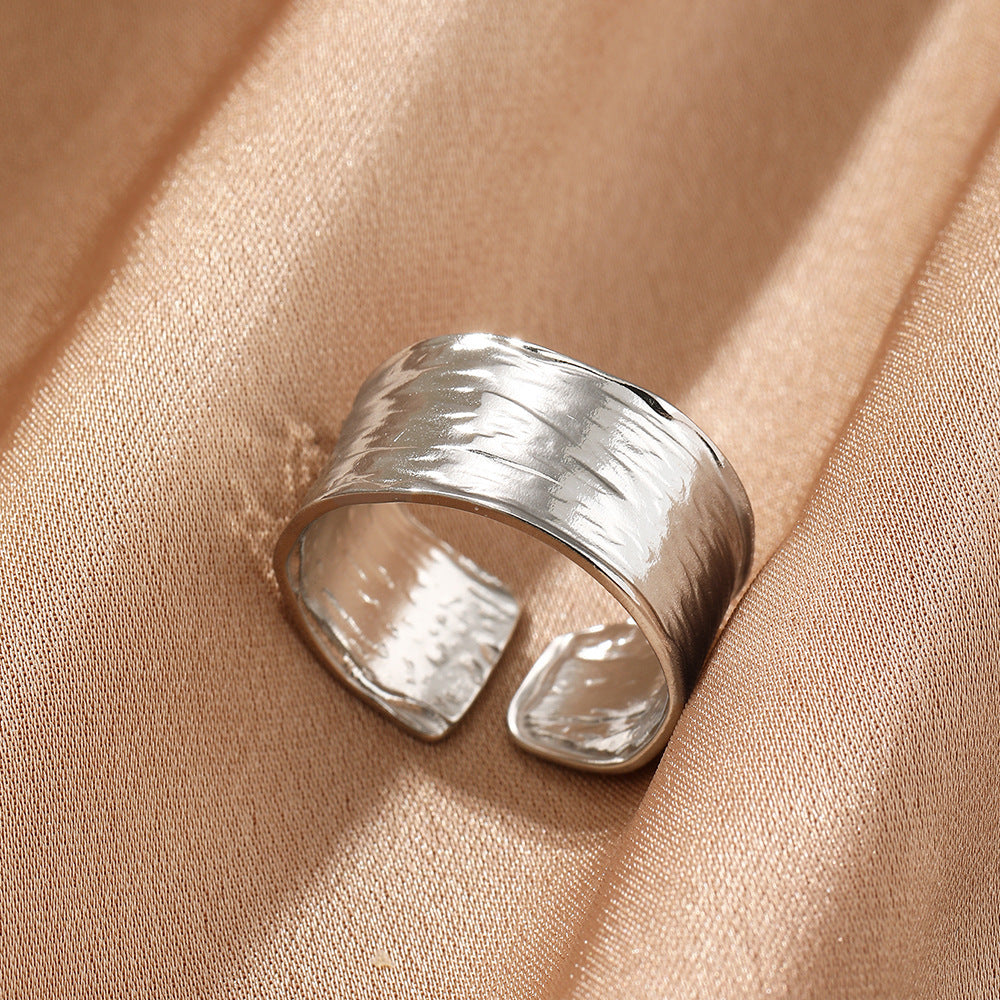 Female Personality Curved Niche Normcore Bag Geometric Ring