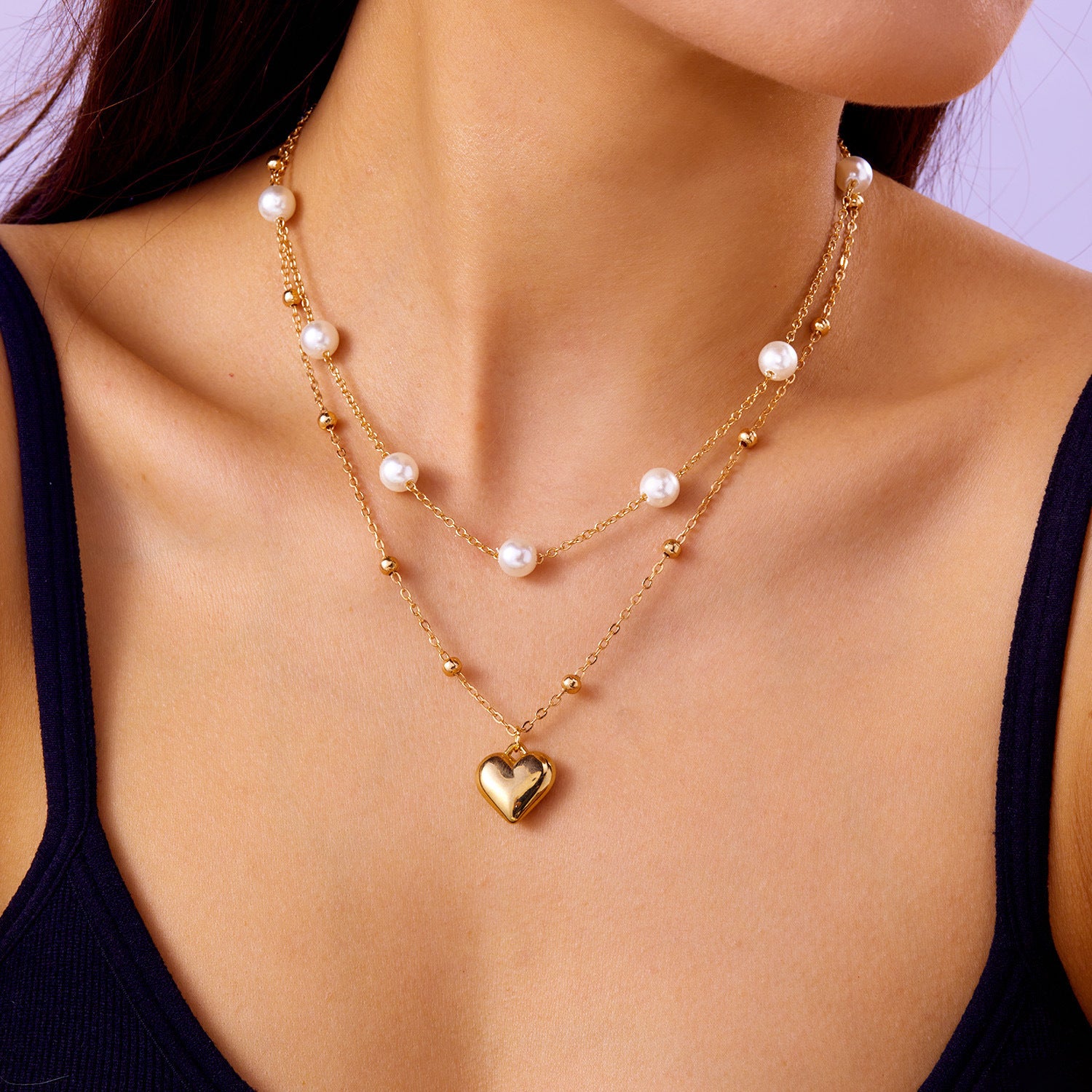 Multi Layer Shell Starfish Necklace Set