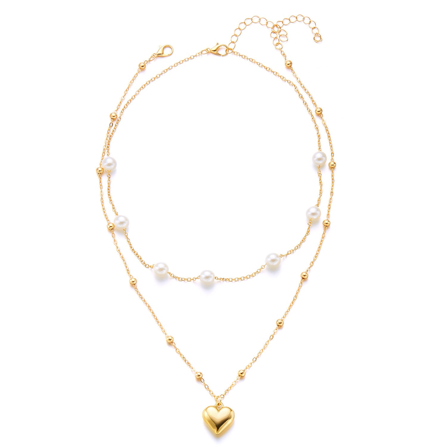 Multi Layer Shell Starfish Necklace Set