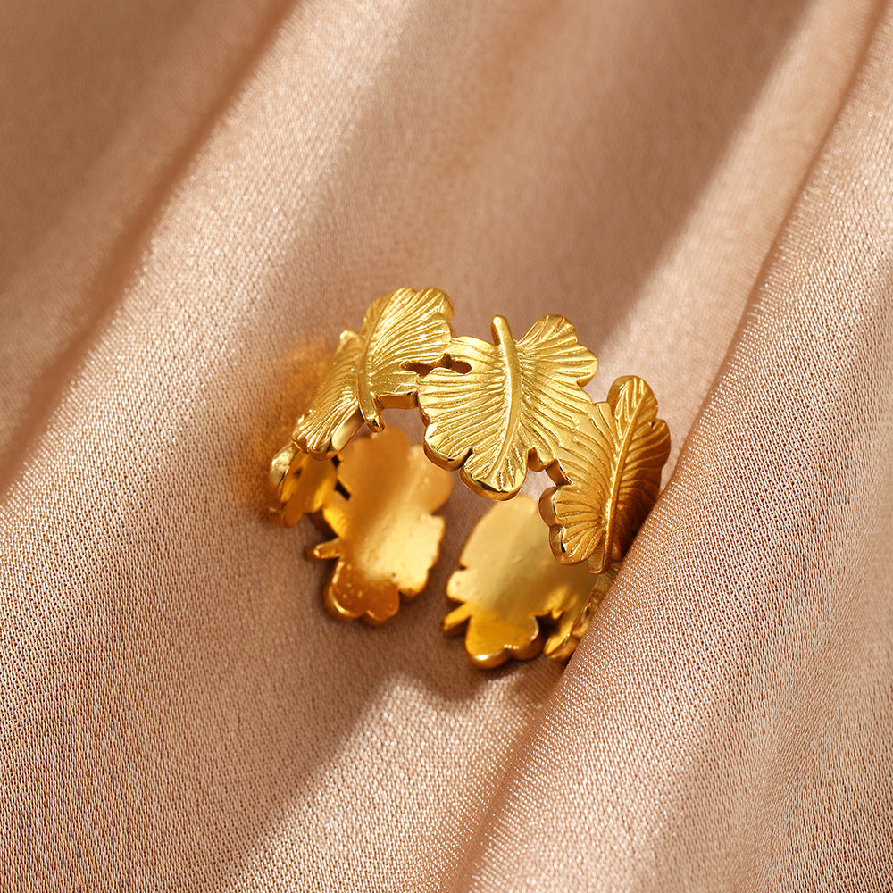 Female Personality Curved Niche Normcore Bag Geometric Ring