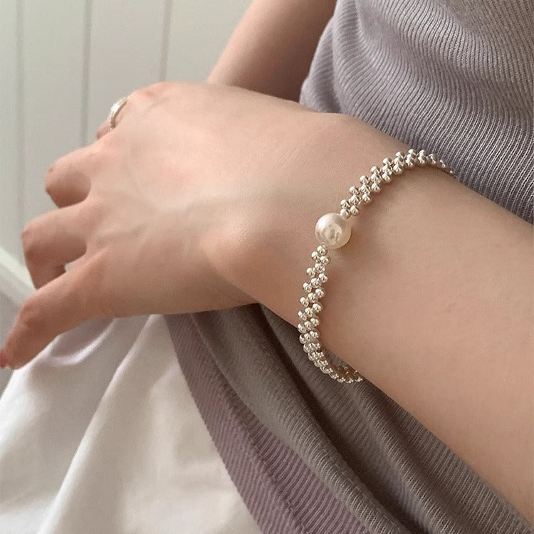 Small Beads Woven Pearl Bracelet For Women Niche Design
