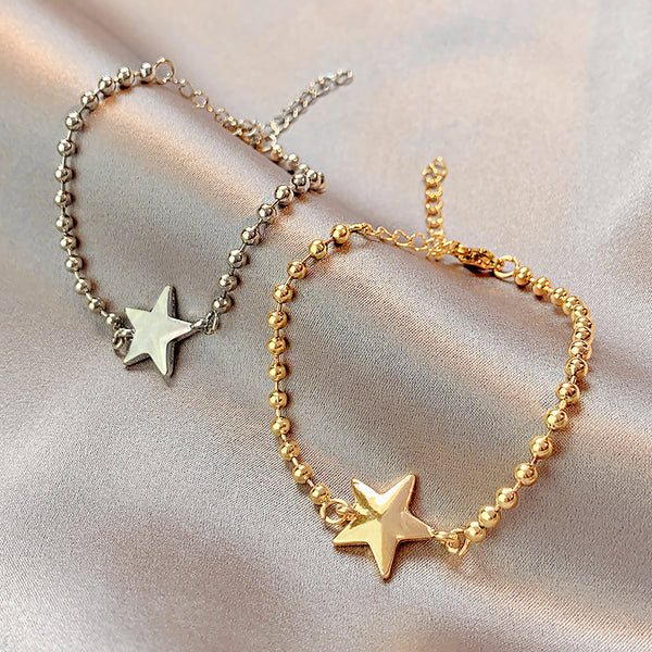 Bracelet Female Kuchao Hip Hop Cold Five-pointed Star