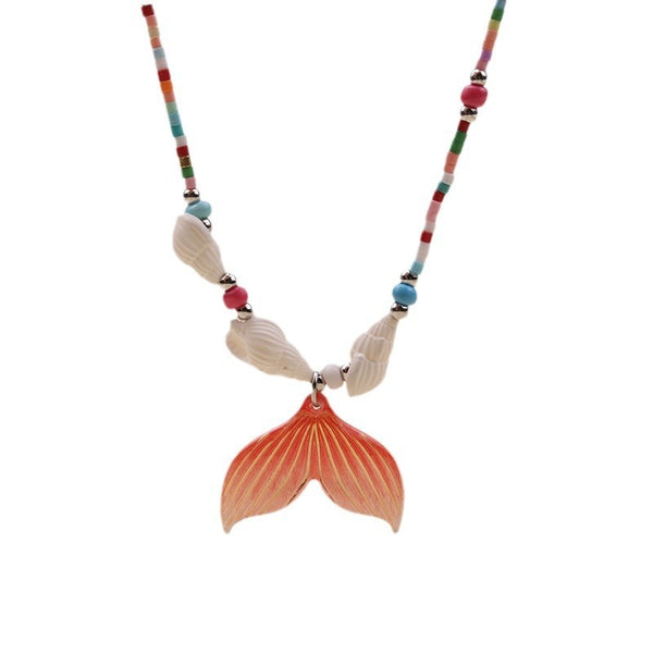 Beach Color Conch Fishtail Fashion Anklet