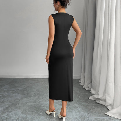 Spring And Summer European And American Style Elegant Slim Fit Dress