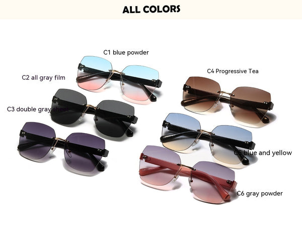 Diamond Cut Edge High-end Sunglasses For Women