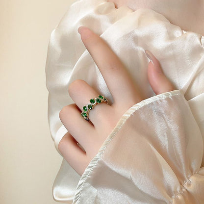 Oval Opening Design Minimalist Fashion All-match Ring Ring