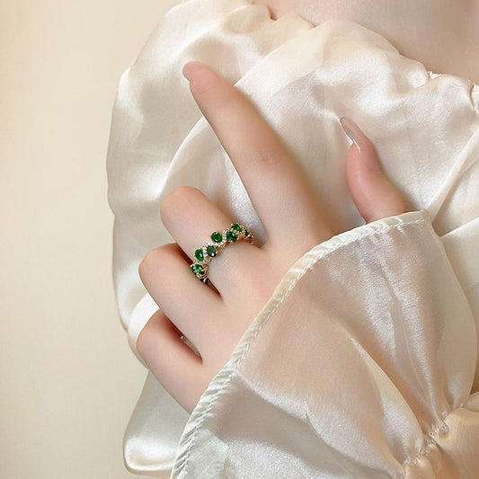 Oval Opening Design Minimalist Fashion All-match Ring Ring