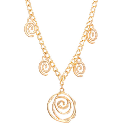 Spiral Donut Bracelet Earrings Necklace Personalized Minority Elegant High Sense Necklace Female
