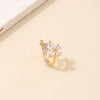 Exquisite Butterfly Zircon Opening Women's Ring