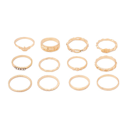 European And American Twist Flying Eagle Simple Golden Fashion 12-piece Set