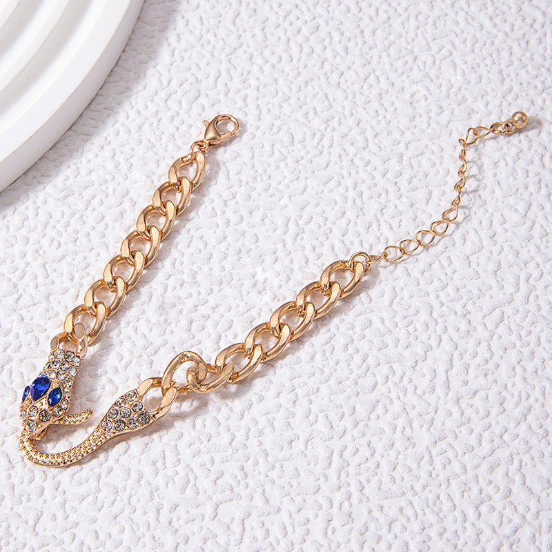 Ins Cool Style Fashion Personality Snake Head Bracelet