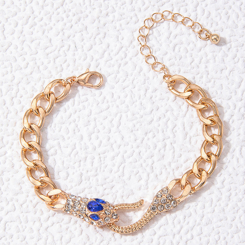 Ins Cool Style Fashion Personality Snake Head Bracelet