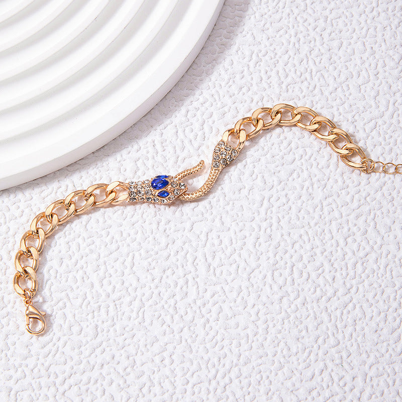 Ins Cool Style Fashion Personality Snake Head Bracelet