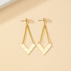 Women's Simple Fashion Temperamental Tassels Stud Earrings