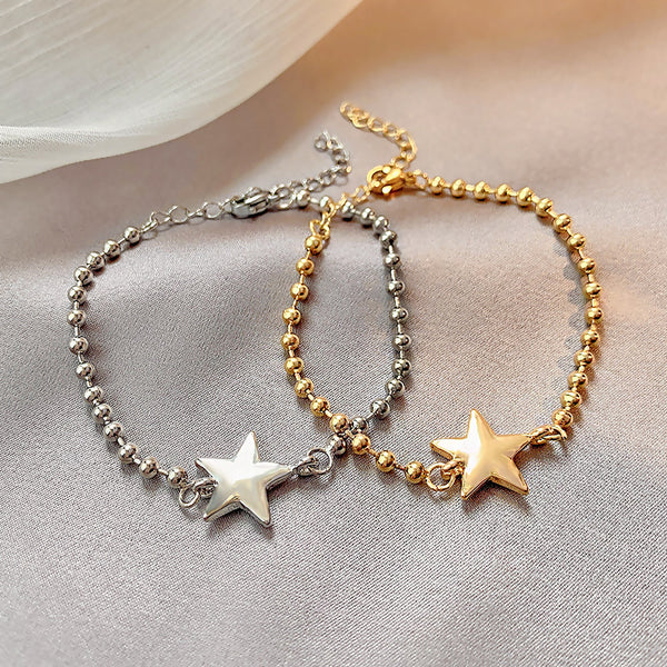 Bracelet Female Kuchao Hip Hop Cold Five-pointed Star