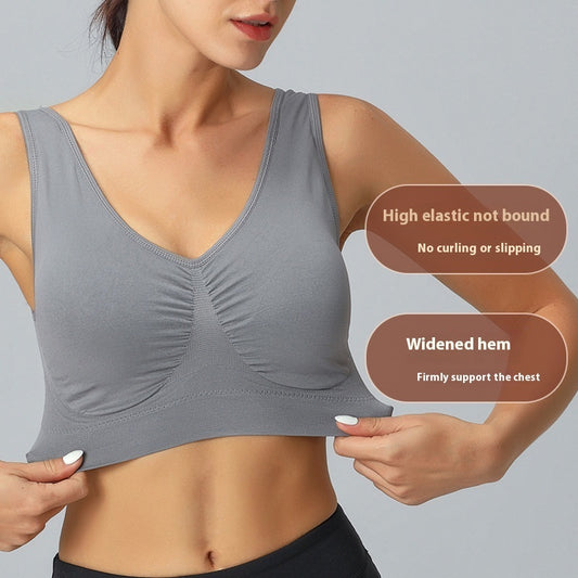 One-piece Seamless Double-layer Yoga Adjustment Sports Underwear