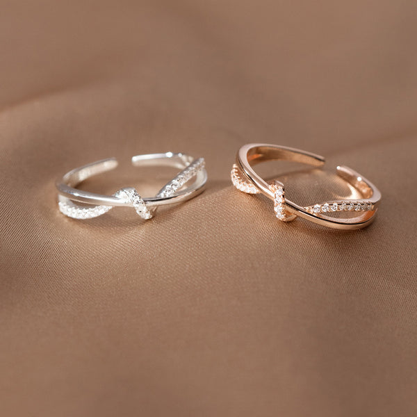 New Simple Hollow Double-layer Diamond Winding Knotted Ring