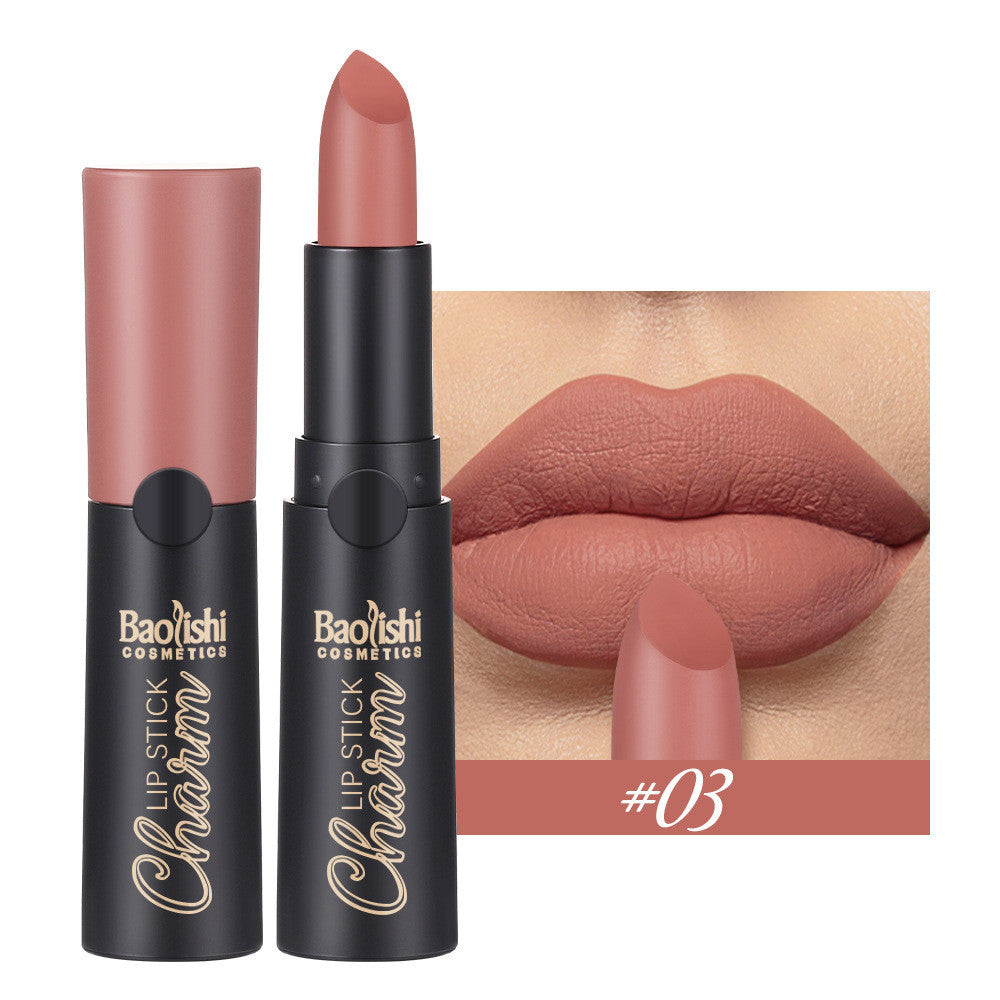 Matte Lipstick Matte Surface Easy To Color Long-lasting Moisturizing