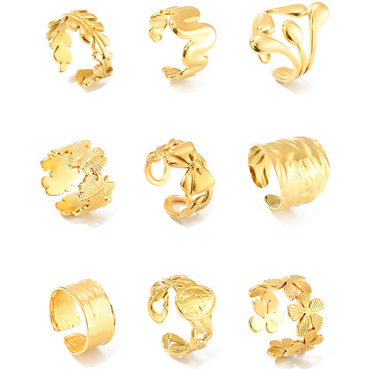 Female Personality Curved Niche Normcore Bag Geometric Ring