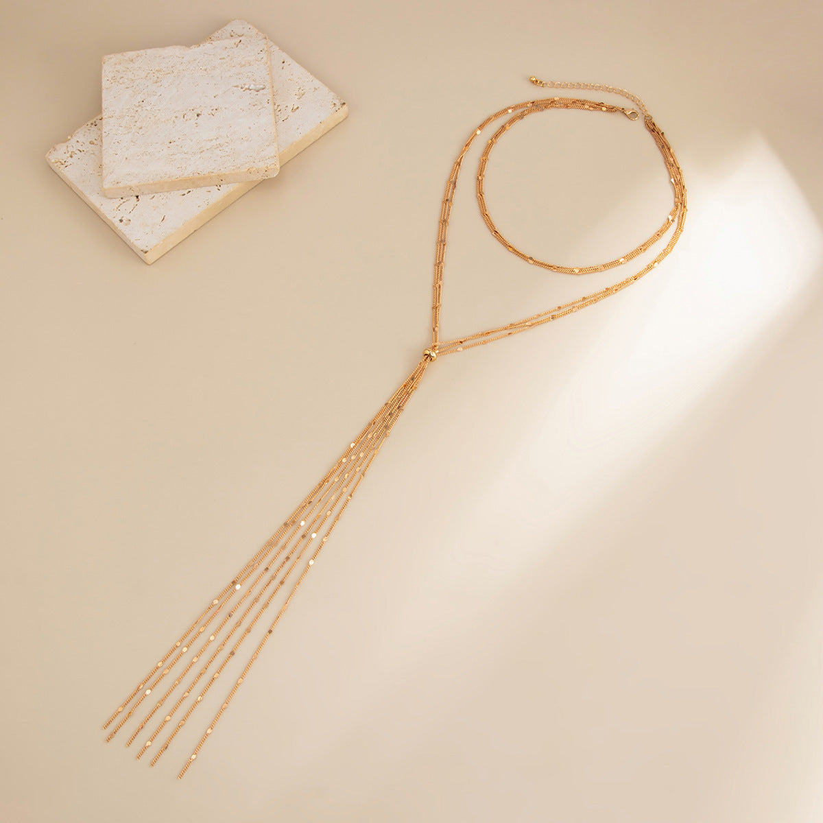 Sexy Multi-layer Y-shaped Tassel Neck Back Chain