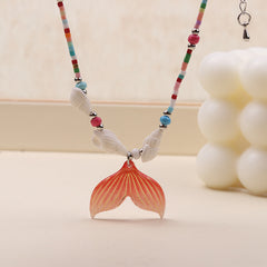 Beach Color Conch Fishtail Fashion Anklet