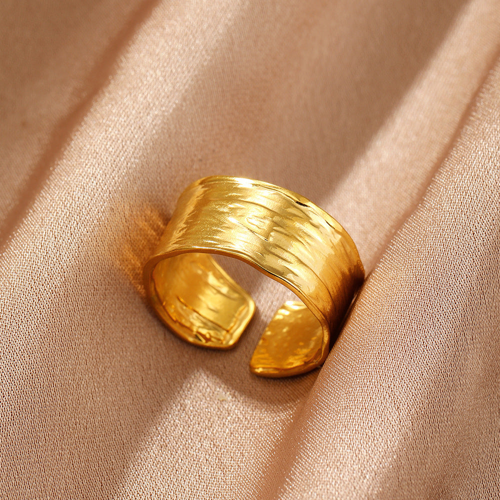 Female Personality Curved Niche Normcore Bag Geometric Ring