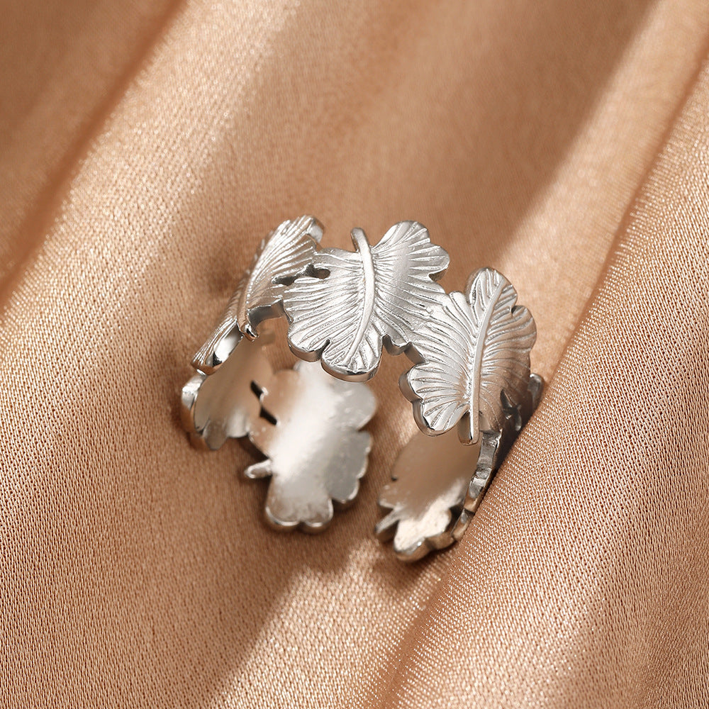 Female Personality Curved Niche Normcore Bag Geometric Ring