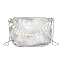 Pearl Special Imitation Diamond Handbag Shoulder Bag Women's Bag