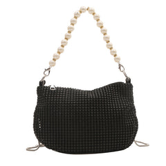 Pearl Special Imitation Diamond Handbag Shoulder Bag Women's Bag