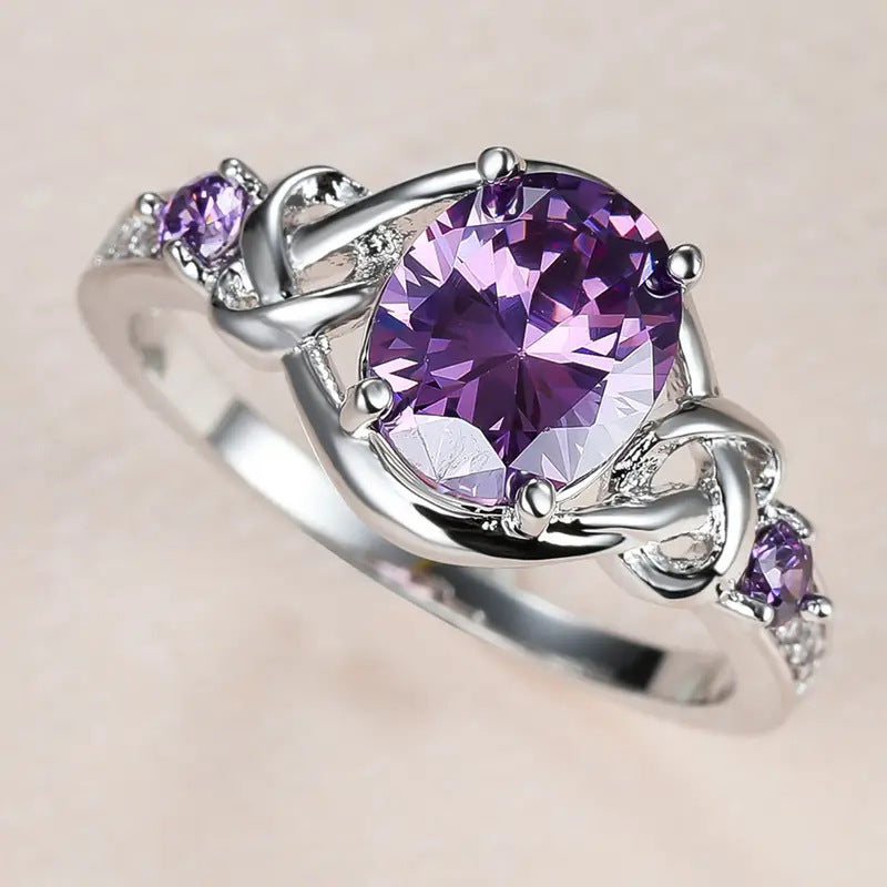 Women's European And American Oval Winding Ring