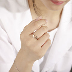 Simple Stainless Steel Couple Love Ring